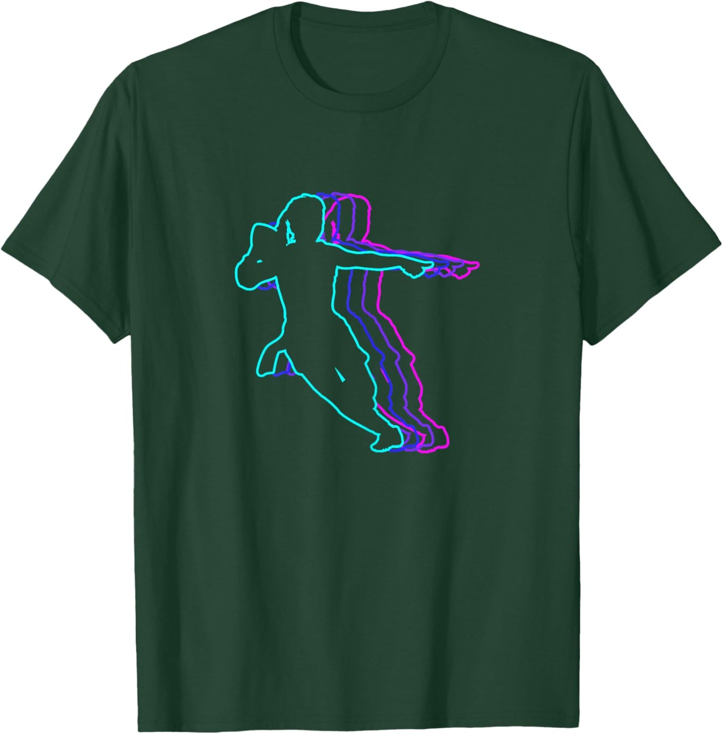 Vintage Retro Classic Girls Flag Football T-Shirt - T-Shirt | Forest