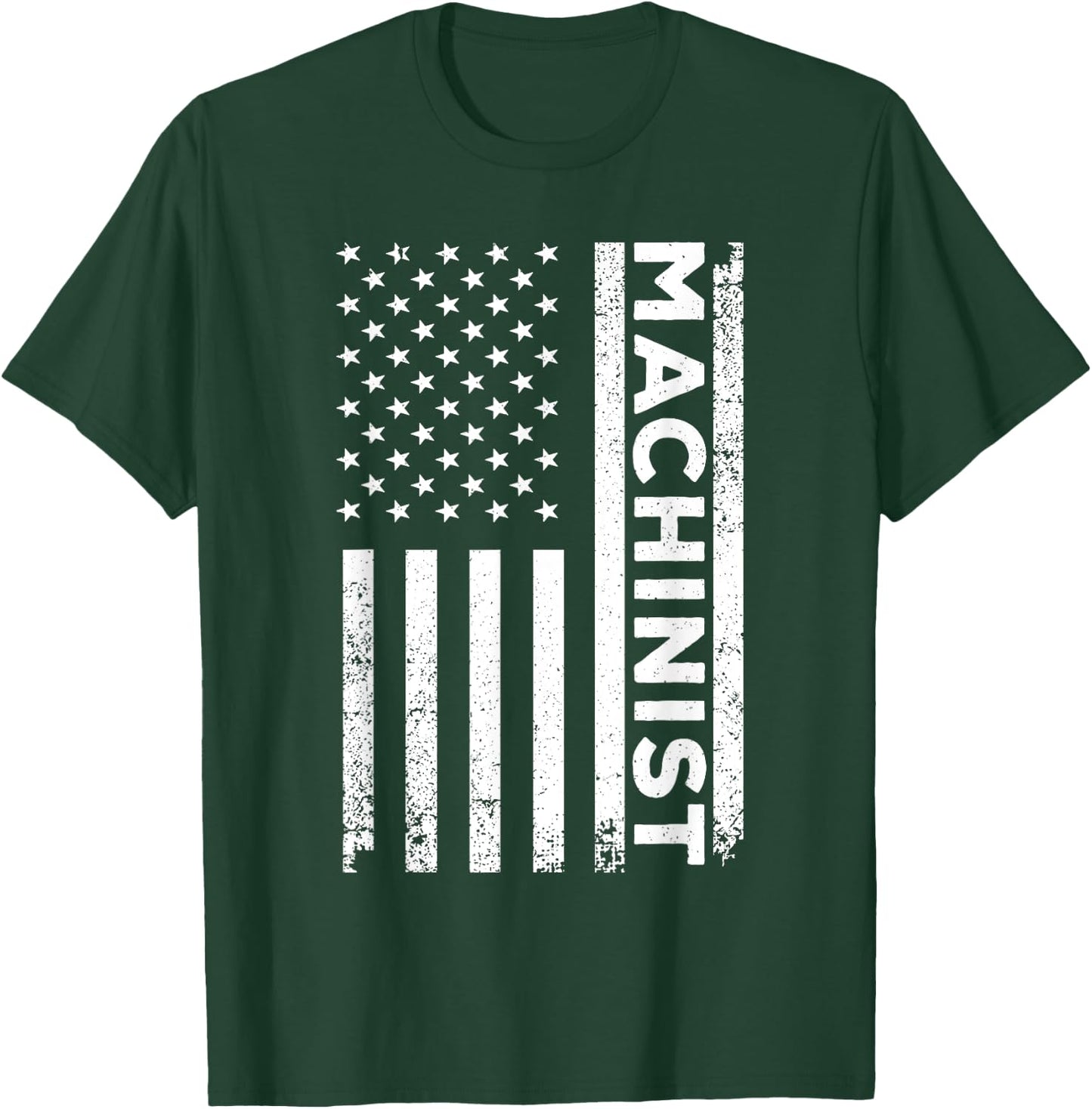 Machinist Art Dad Machine Operator CNC Machinist T-Shirt - T-Shirt | Forest