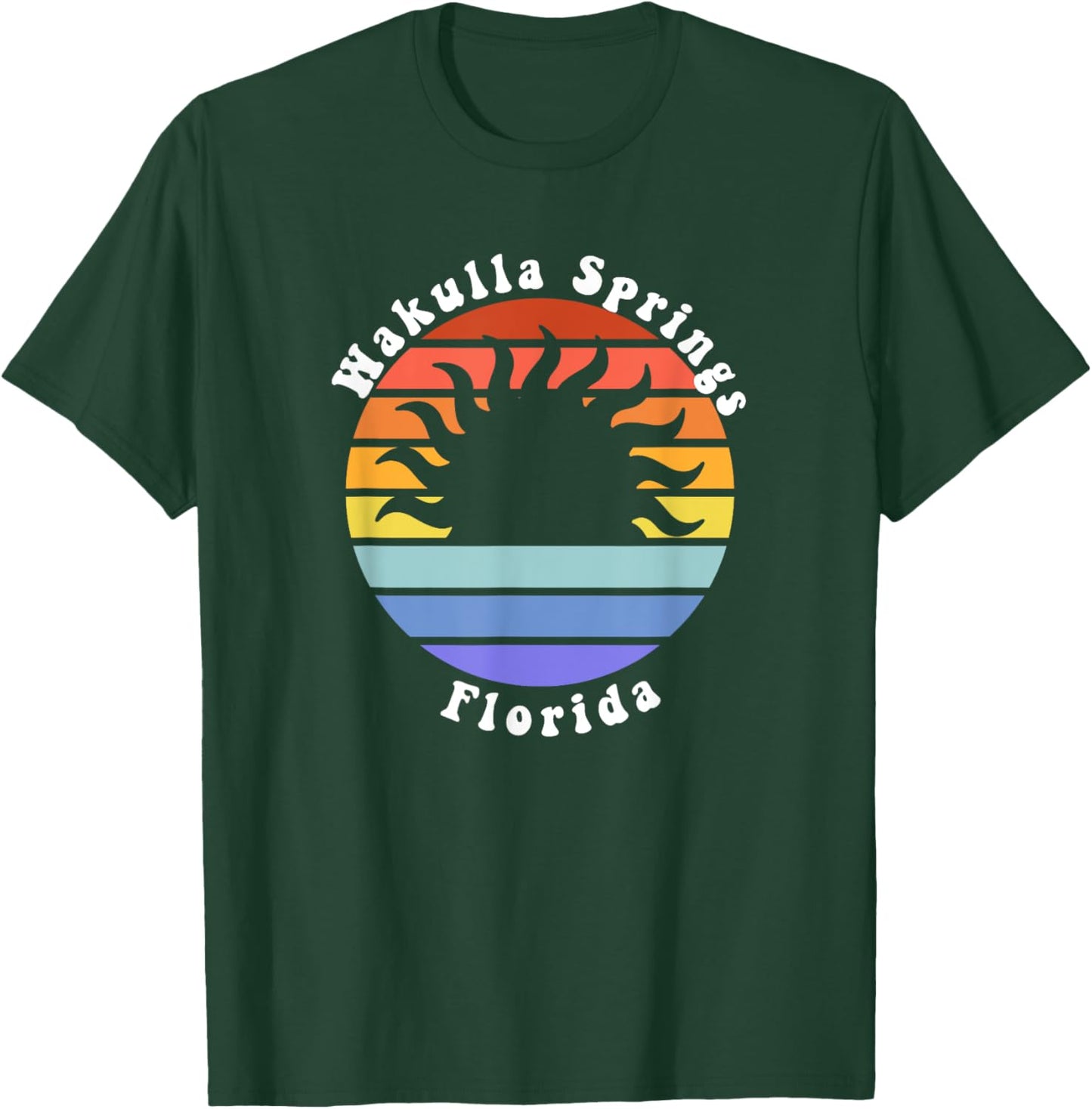 Wakulla Springs Florida FL Sunset Souvenir Vacation T-Shirt - T-Shirt | Forest