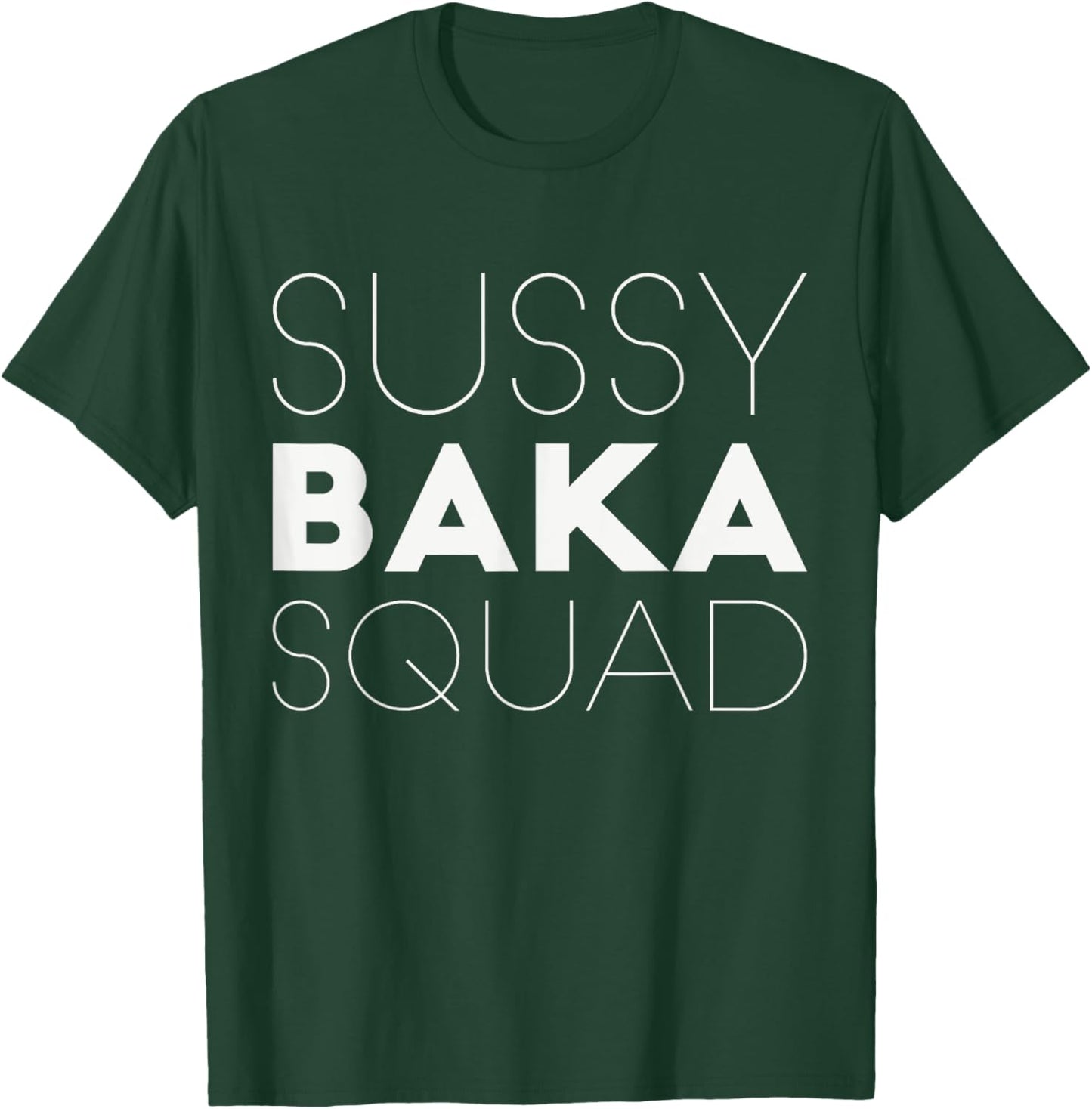 Funny Meme Sussy Baka Squad T-Shirt - T-Shirt | Forest