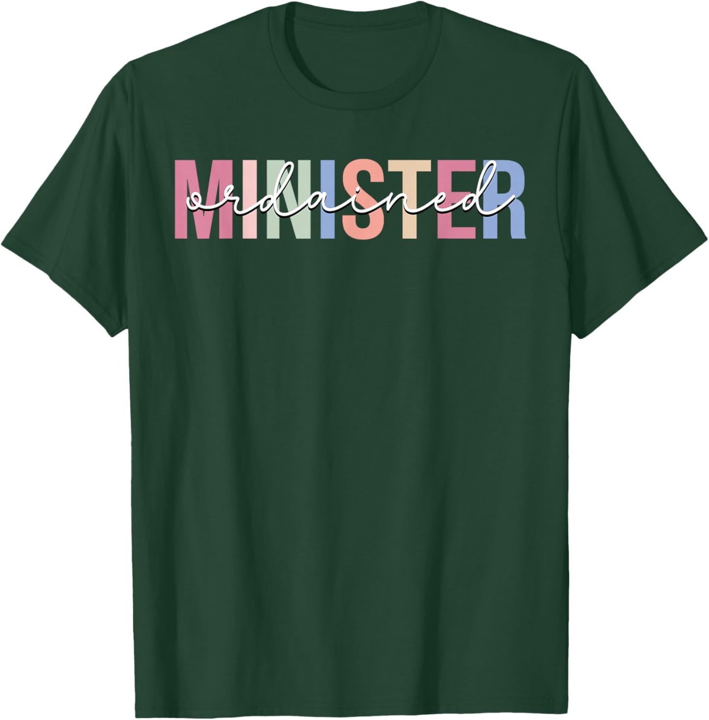 Ordained Minister Wedding Officiant T-Shirt - T-Shirt | Forest