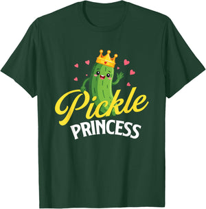 Pickle Princess - Dill Pickle Lover Pickling Cucumber T-Shirt - T-Shirt | Forest