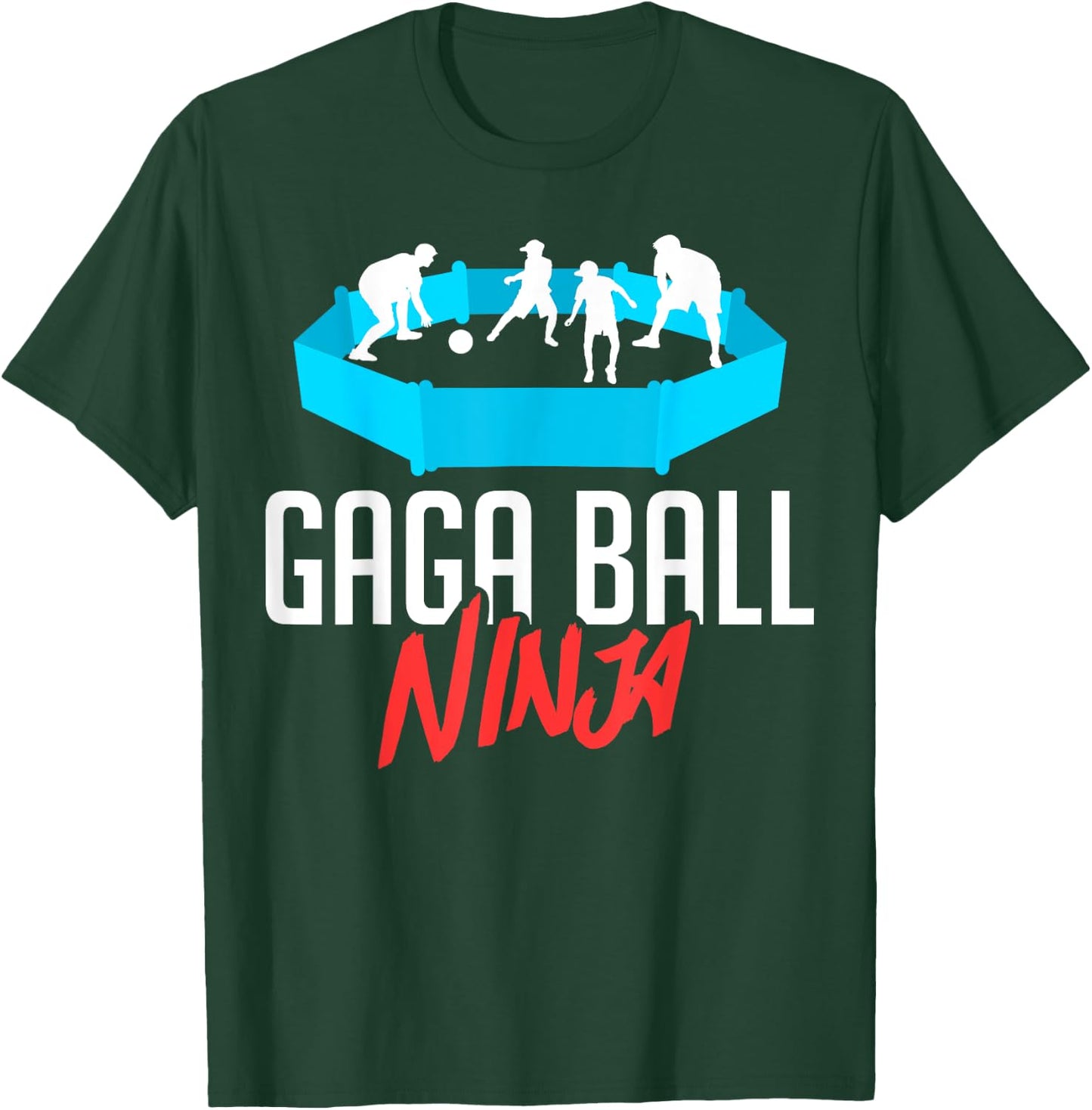 Gaga Ball Pit Kit Dodgeball Game T-Shirt - T-Shirt | Forest