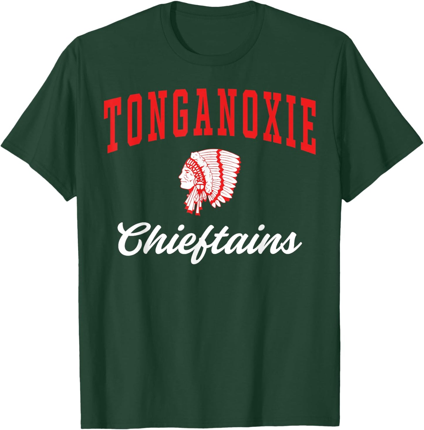 Tonganoxie High School Chieftains C3 T-Shirt - T-Shirt | Forest