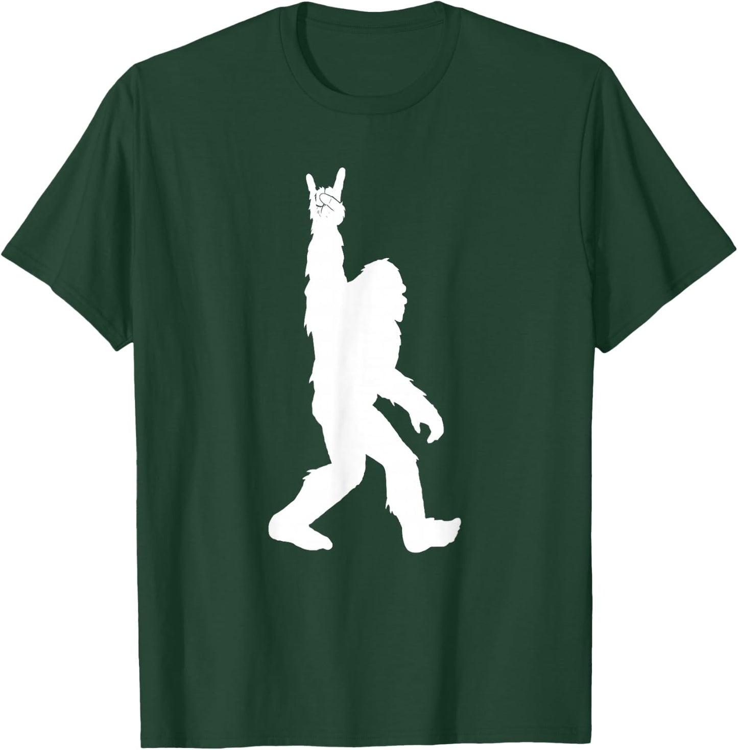 Funny Bigfoot Rock and Roll for Sasquatch Believers T-Shirt - T-Shirt | Forest