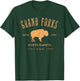 Grand Forks North Dakota Souvenir Distressed Style Design T-Shirt - T-Shirt | Forest