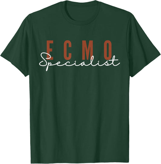 Retro Ecmo Specialist Ecmo Support Nurses CVICU Nursing T-Shirt - T-Shirt | Forest