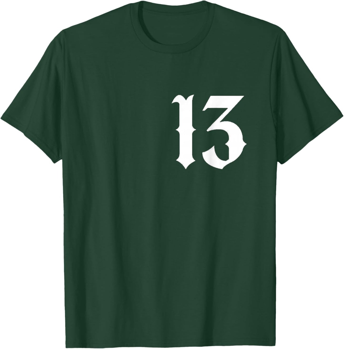 13 , Lucky Number 13, 13 Mobile Phone Case, Number 13 T-Shirt - T-Shirt | Forest