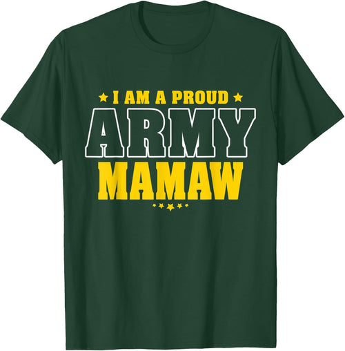 I Am A Proud Army Mamaw Patriotic Pride Military Grandma