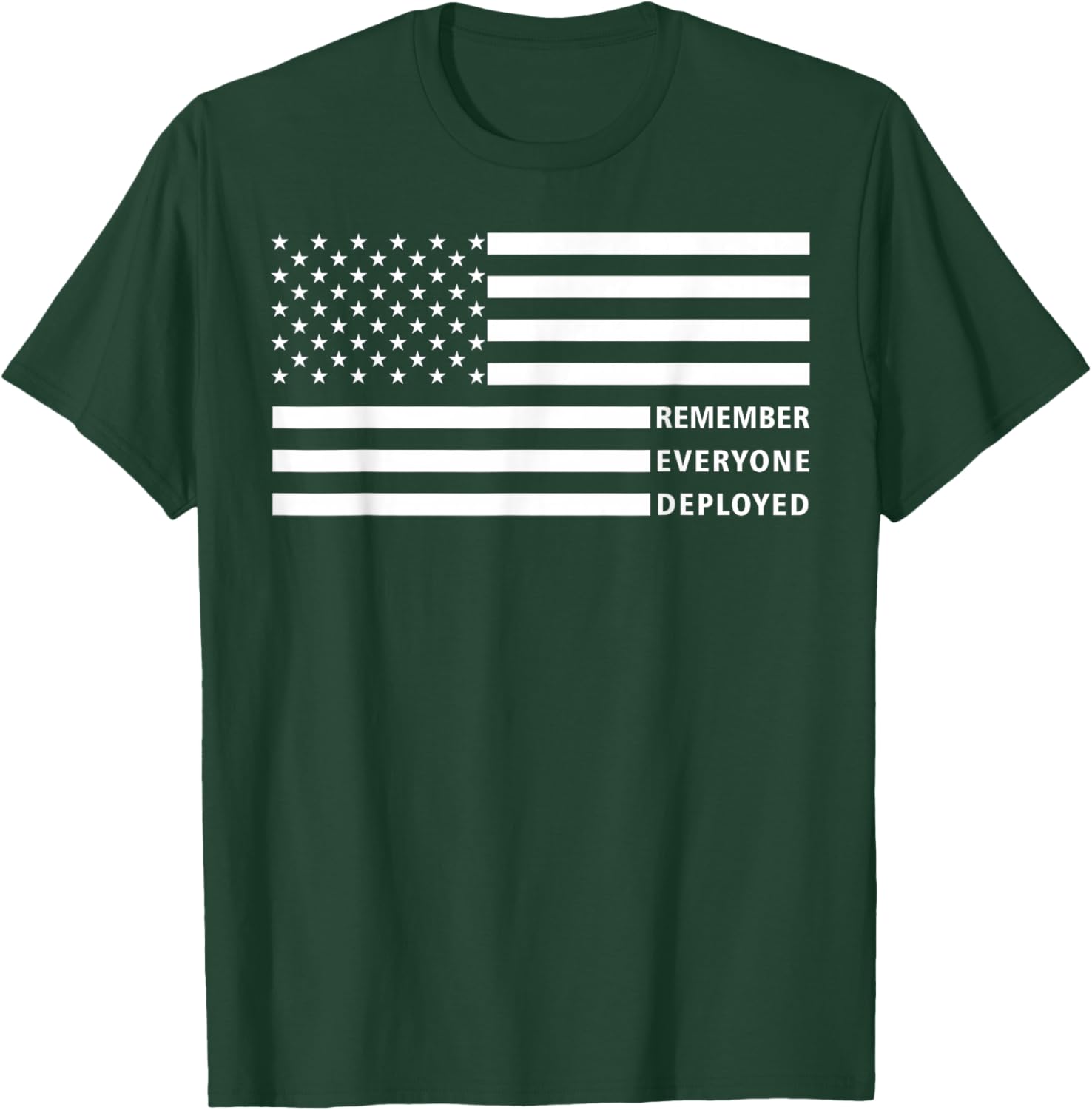 American Flag RED Friday Remember Everyone Deployed Military T-Shirt - T-Shirt | Forest