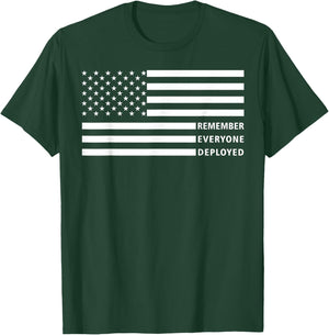 American Flag RED Friday Remember Everyone Deployed Military T-Shirt - T-Shirt | Forest