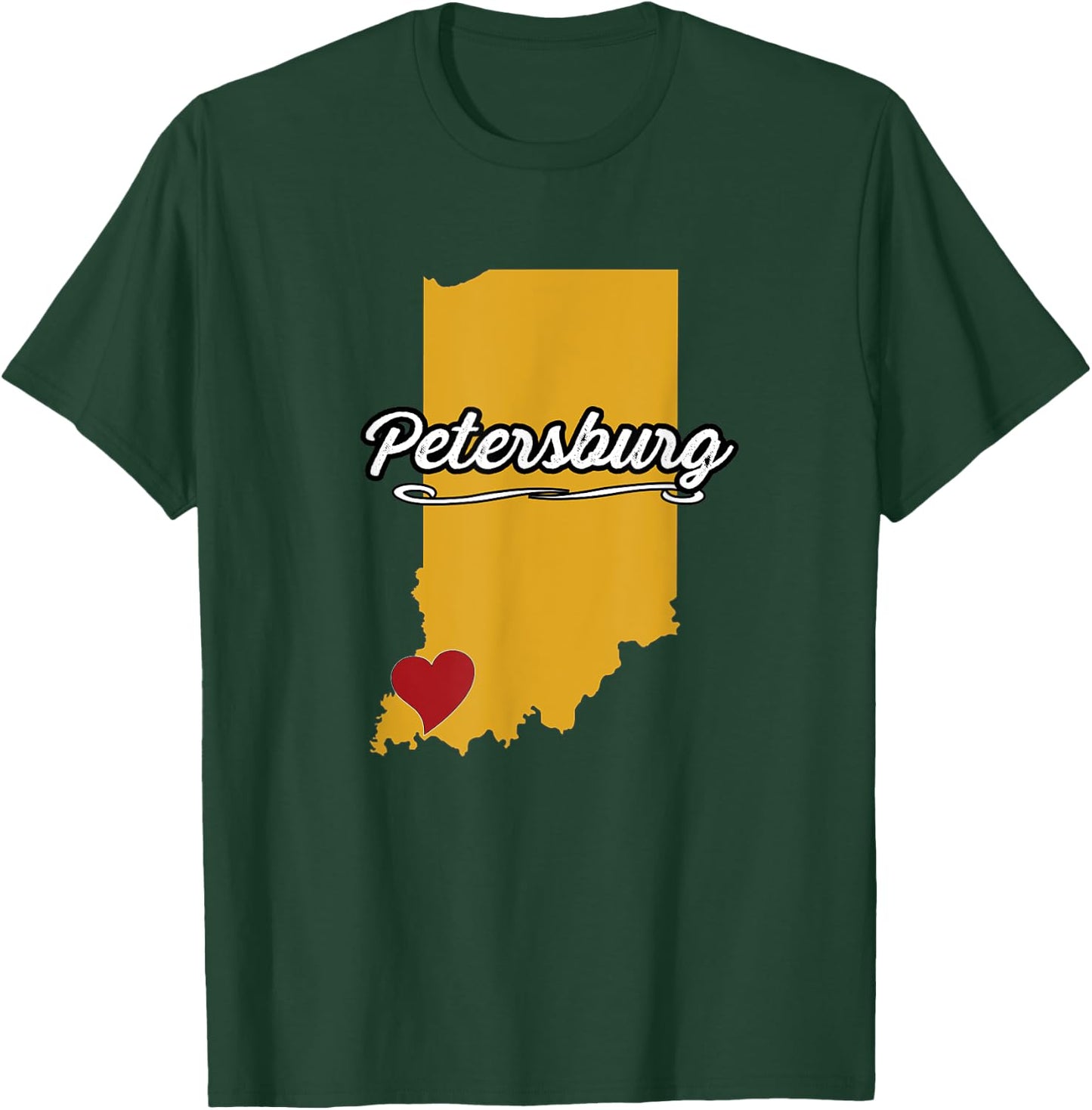 City of Petersburg Indiana | Hoosier Novelty Merch Gift T-Shirt - T-Shirt | Forest