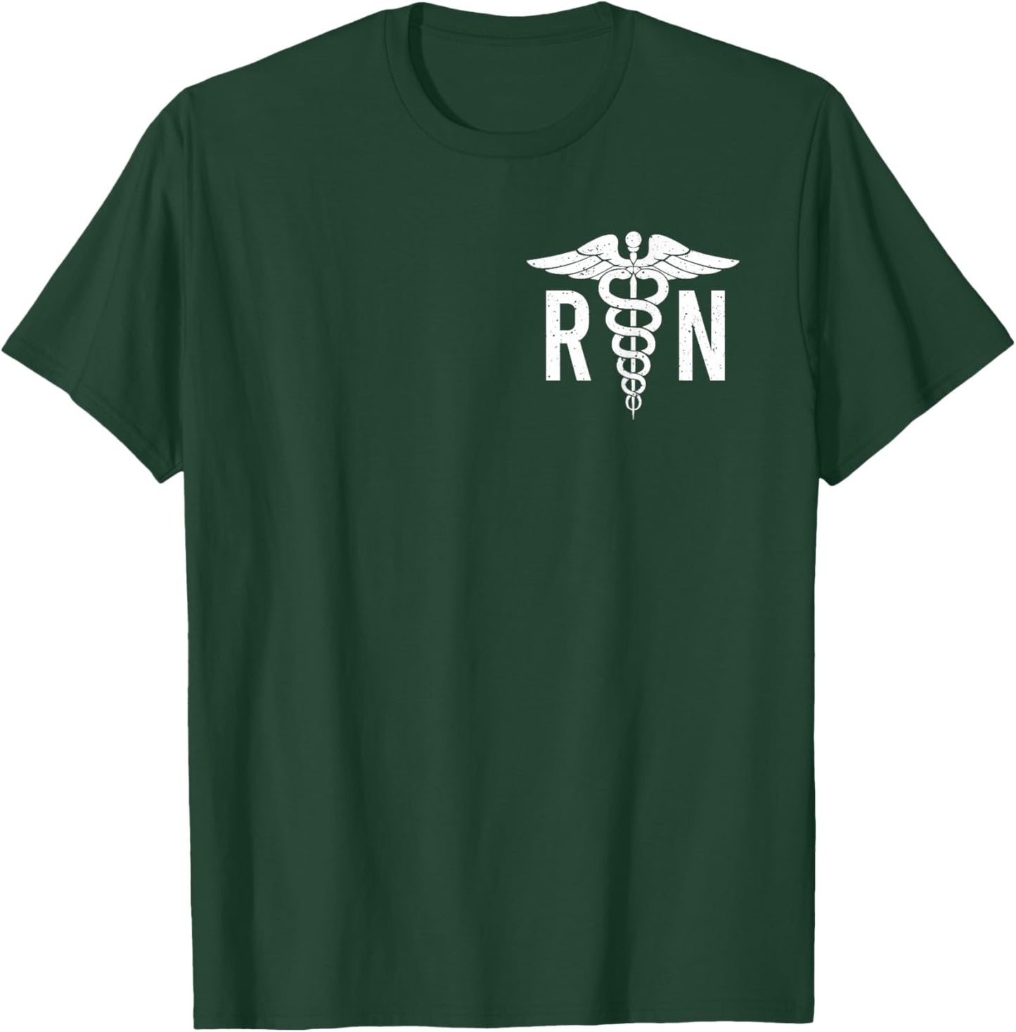 RN Nurse Shirt Registered Nurse Funny Nurse Day 2 Sided T-Shirt - T-Shirt | Forest