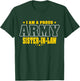Proud Army Sister-In-Law Patriotic Pride Military Family T-Shirt - T-Shirt | Forest