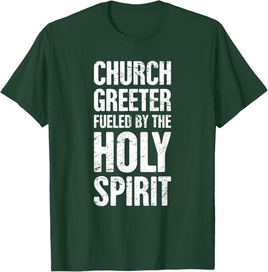 Church Greeter, Christian Church Greeter T-Shirt - T-Shirt | Forest