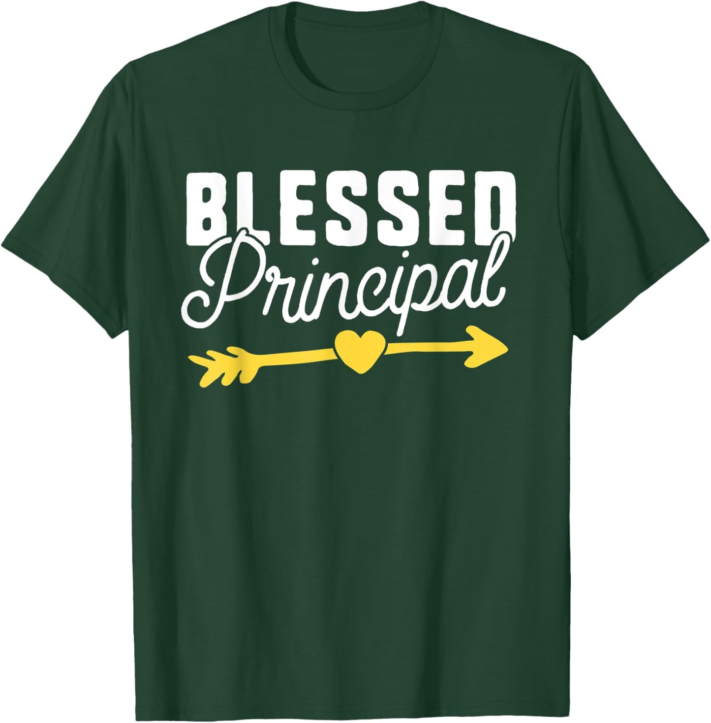 Blessed Principal Appreciation Gift Teacher Assistant Gift T-Shirt - T-Shirt | Forest