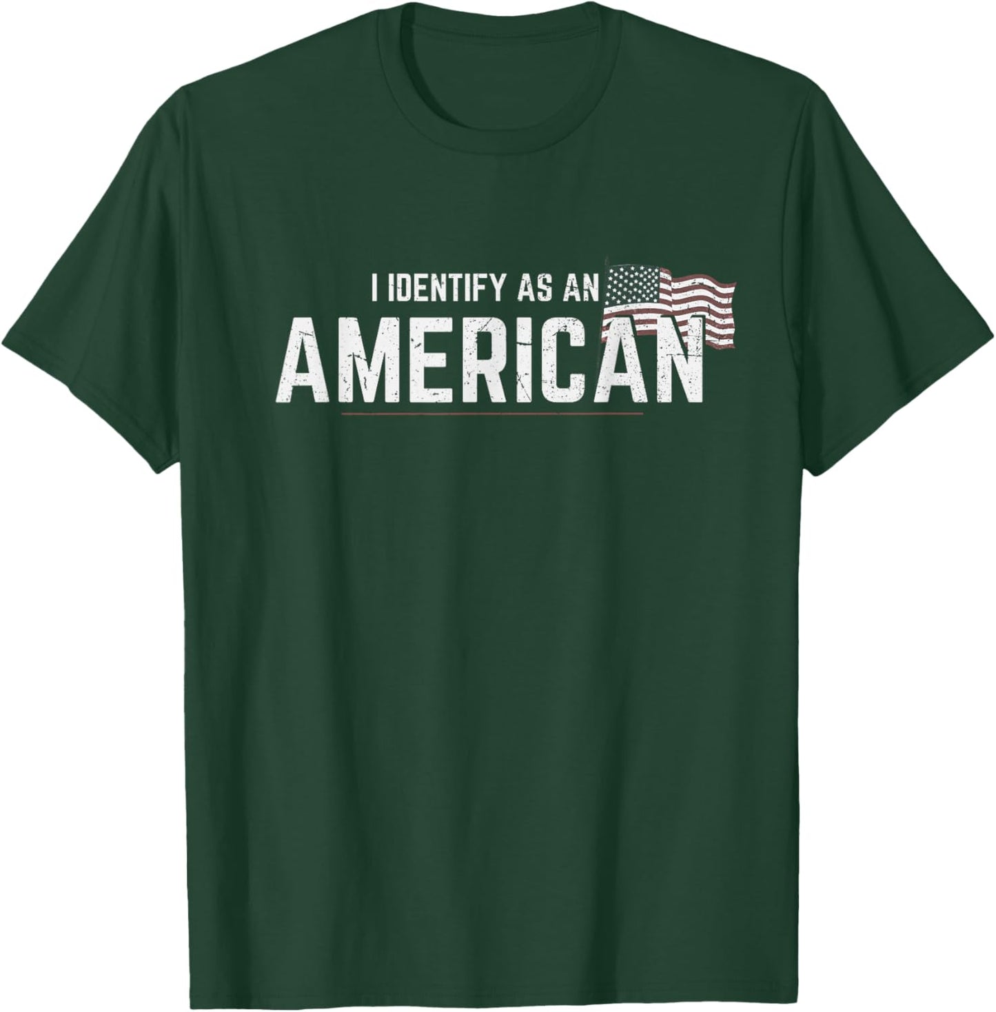 I Identify As An American Flag Men T-Shirt - T-Shirt | Forest