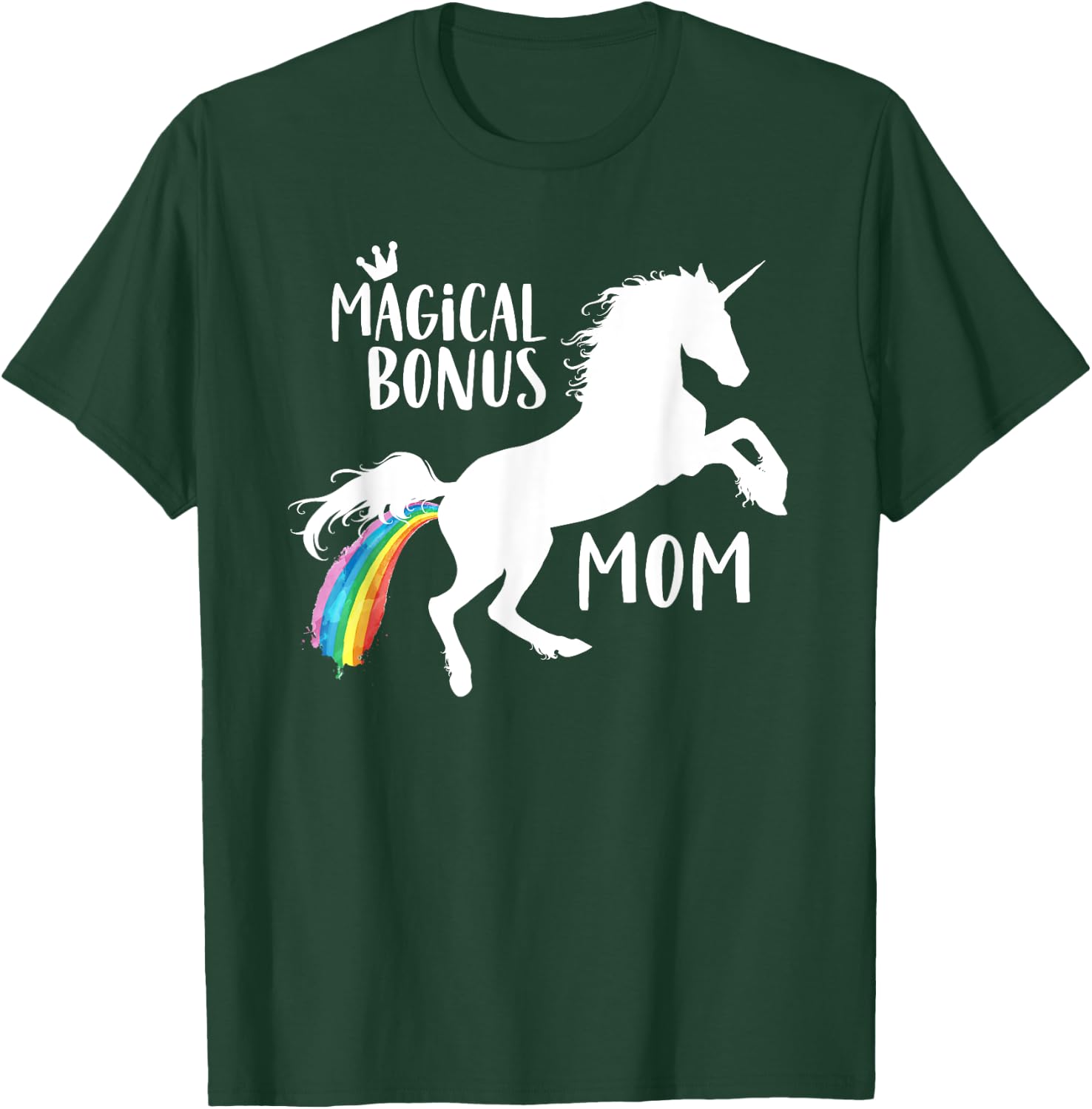 Magical Bonus mom Unicorn Stepmother Best Stepmom Ever Horse T-Shirt - T-Shirt | Forest