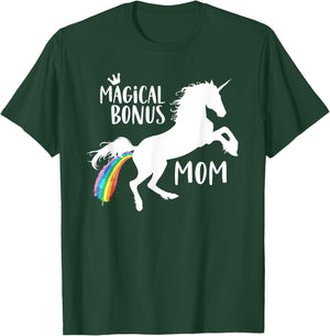 Magical Bonus mom Unicorn Stepmother Best Stepmom Ever Horse T-Shirt - T-Shirt | Forest