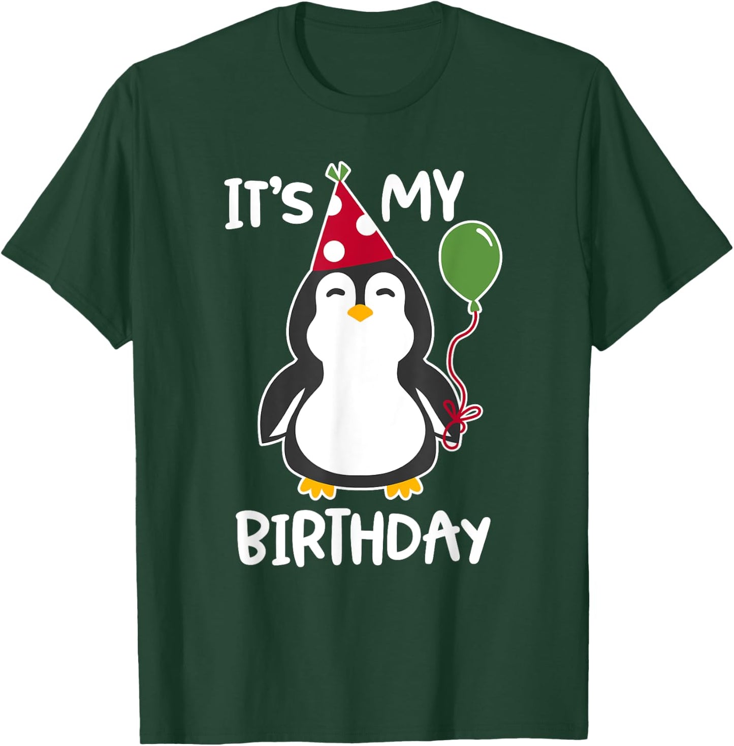 It's My Birthday Penguin Shirt T-Shirt - T-Shirt | Forest