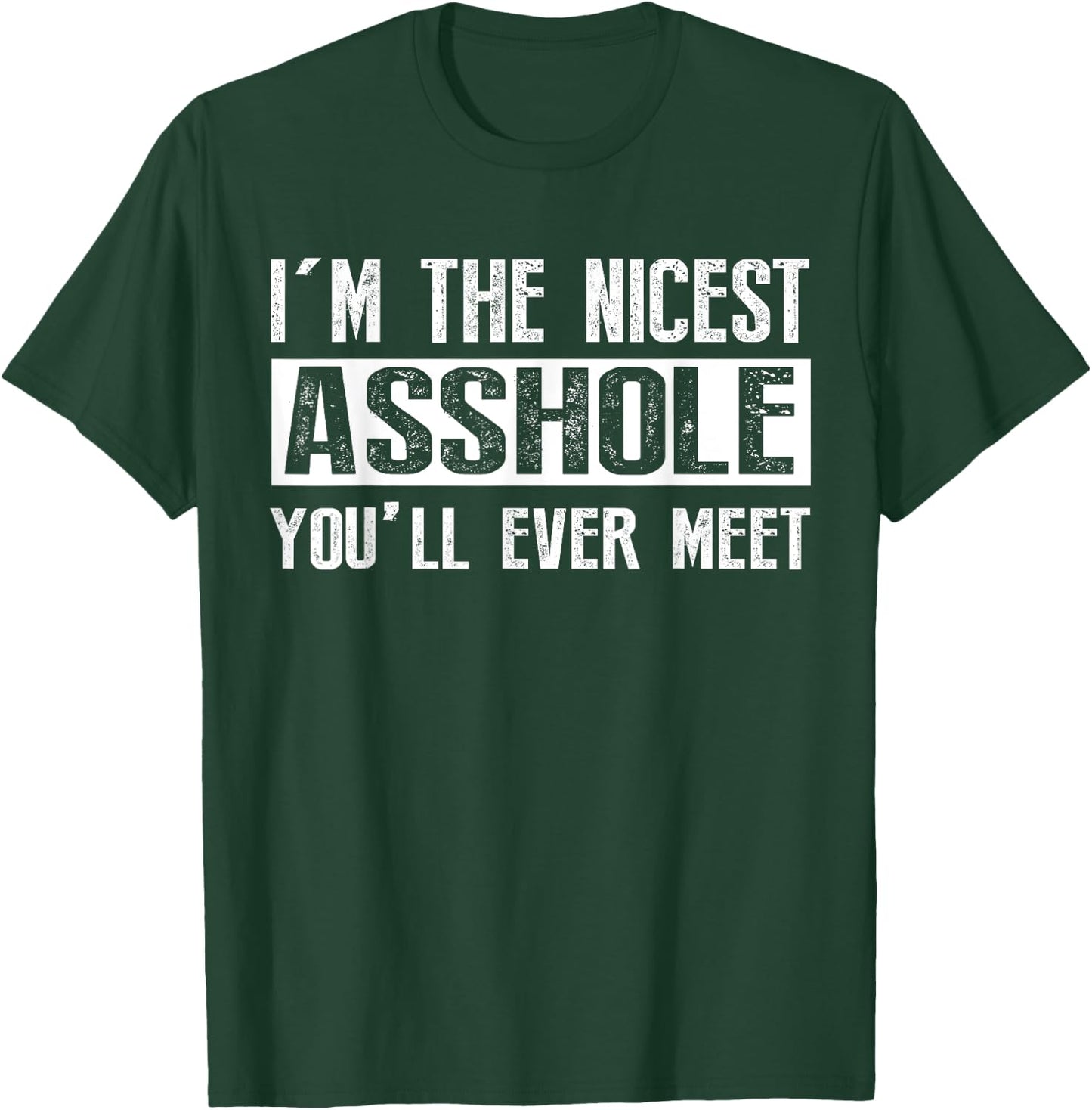 I'm The Nicest Asshole You'll Ever Meet T-Shirt - T-Shirt | Forest