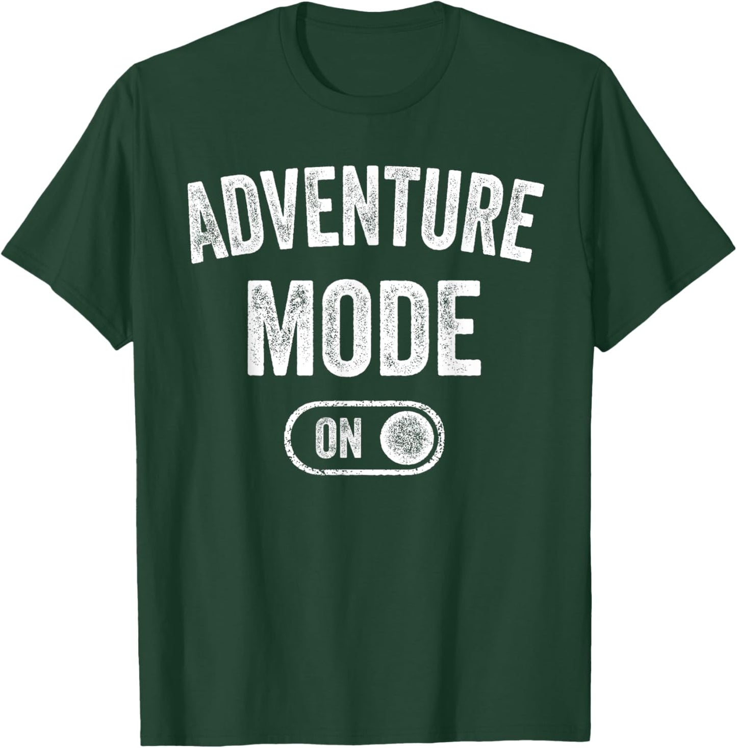 Adventure Mode On Funny Hiker Gift Adventurer Camping T-Shirt - T-Shirt | Forest
