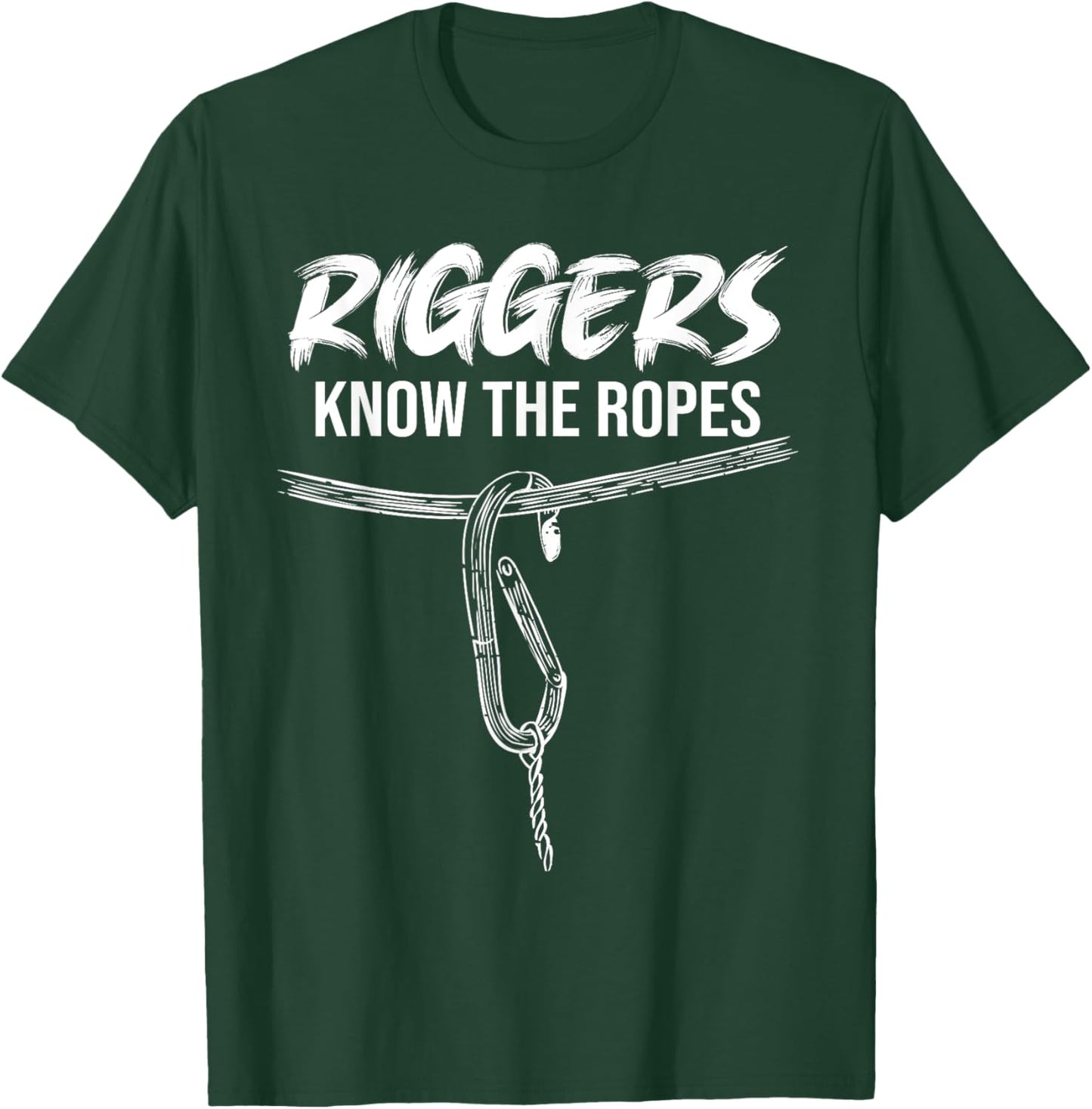 Riggers Know The Ropes Crane Rig Rigging Vintage Style T-Shirt - T-Shirt | Forest
