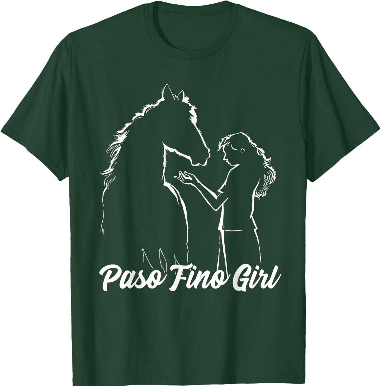 Paso Fino Horse Girl, Equestrian Paso Fino Horse T-Shirt - T-Shirt | Forest