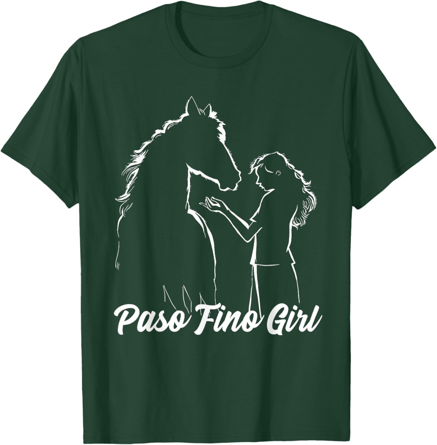 Paso Fino Horse Girl, Equestrian Paso Fino Horse T-Shirt - T-Shirt | Forest