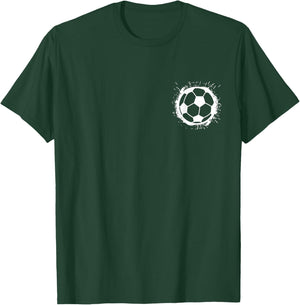 Soccer Player Ball Vintage Sports Boys Girls T-Shirt - T-Shirt | Forest