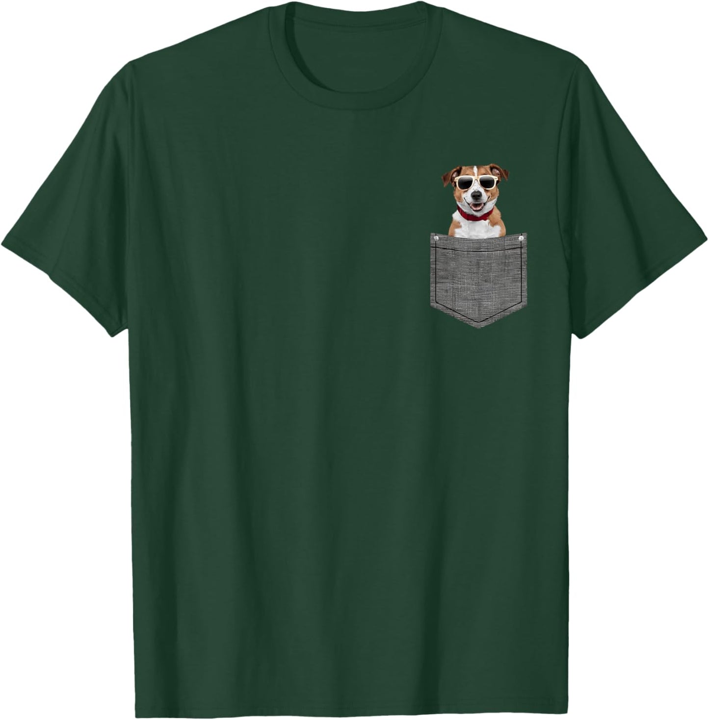 Dog in Pocket T-Shirt - T-Shirt | Forest