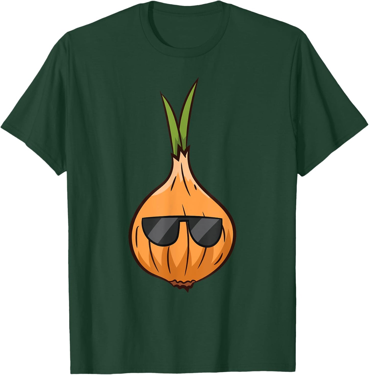 Onion With Sunglasses Vegetable Onions T-Shirt - T-Shirt | Forest