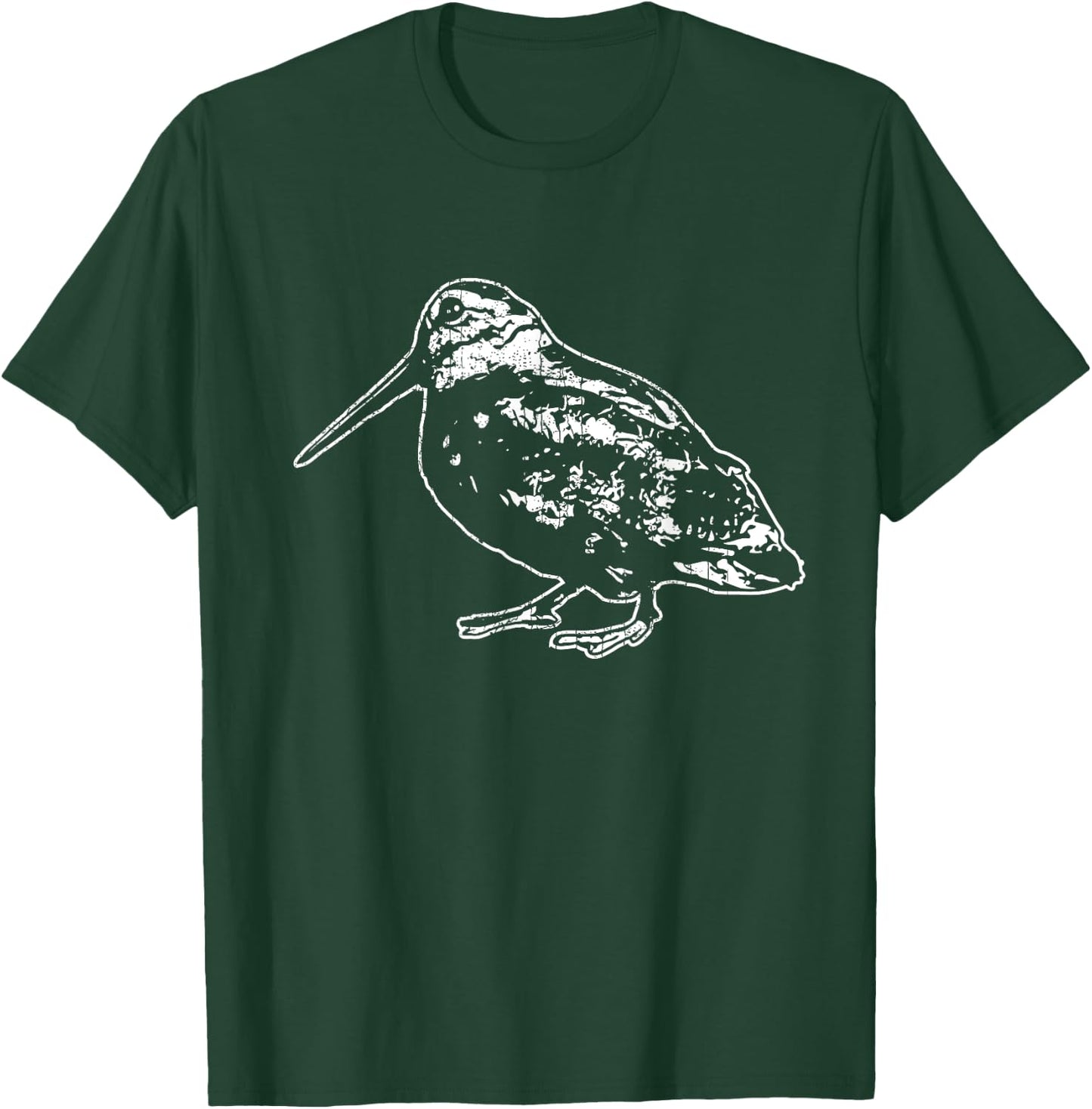 Retro Woodcock Hunter Timberdoodle Bogsucker Hokumpoke Gifts T-Shirt - T-Shirt | Forest