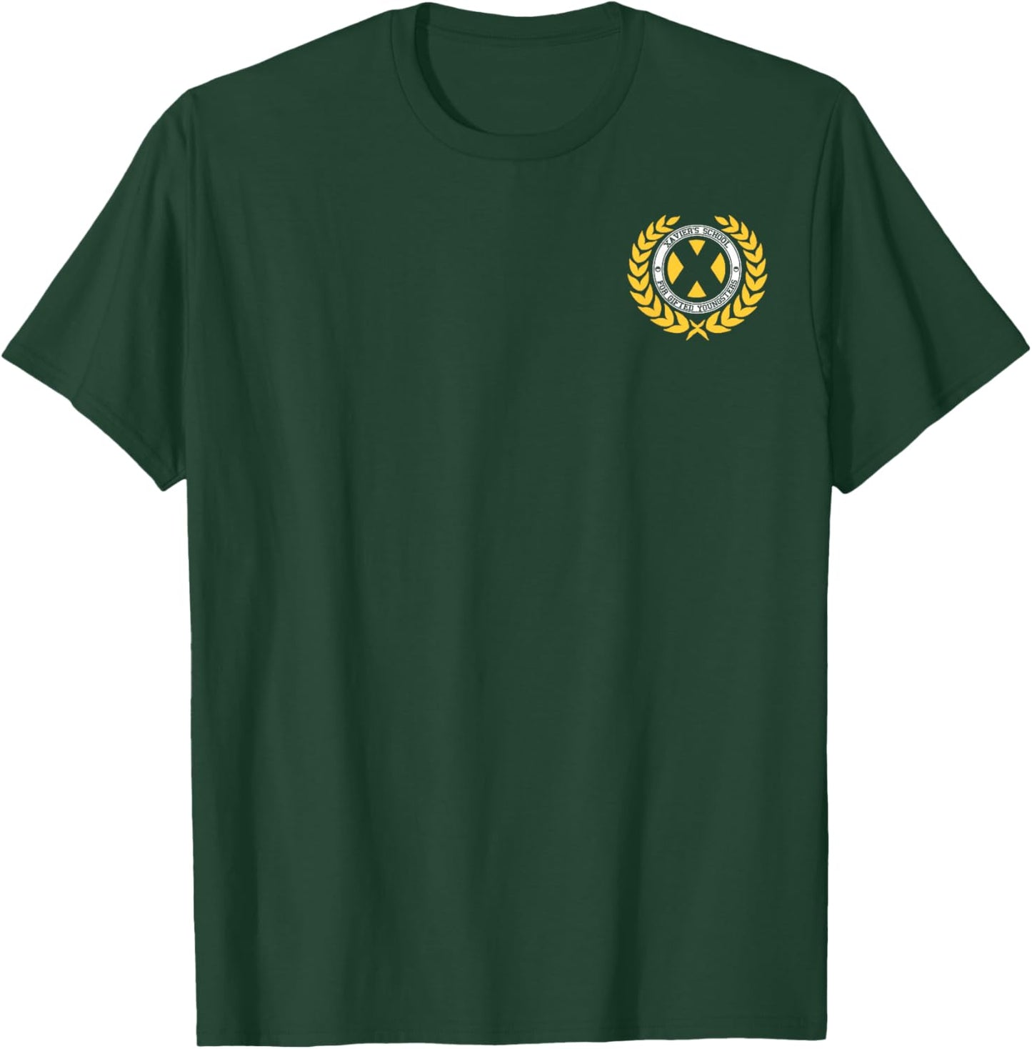 Marvel X-Men School For Gifted Youngsters Small Pocket Logo T-Shirt - T-Shirt | Forest