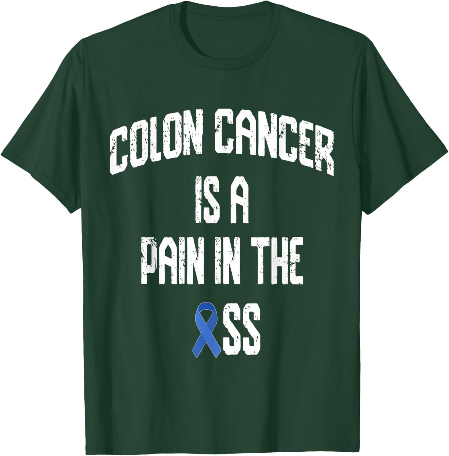Colorectal Cancer Awareness Colon Cancer Awareness Funny - Black, -Adults, Short Sleeve, 3X-Large, Classic Fit, Cotton 60% Polyester 40% T-Shirt - T-Shirt | Forest