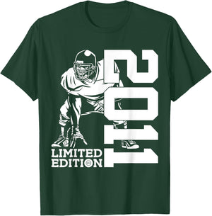 14th BIRTHDAY FOOTBALL LIMITED EDITION 2011 FOOTBALL T-Shirt - T-Shirt | Forest