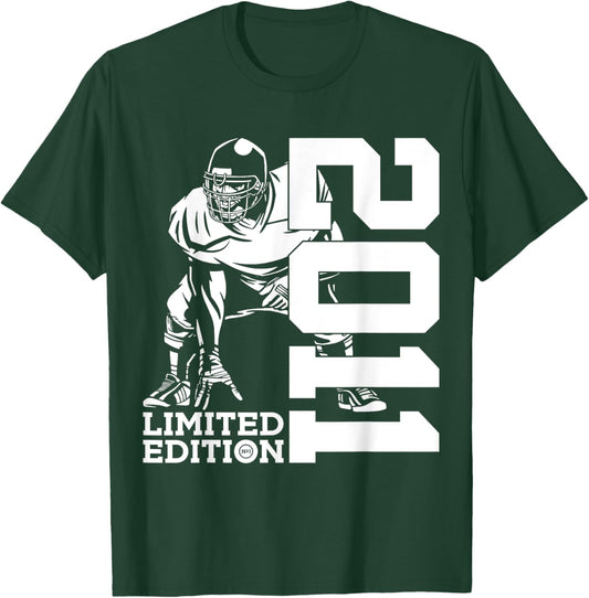 14th BIRTHDAY FOOTBALL LIMITED EDITION 2011 FOOTBALL T-Shirt - T-Shirt | Forest