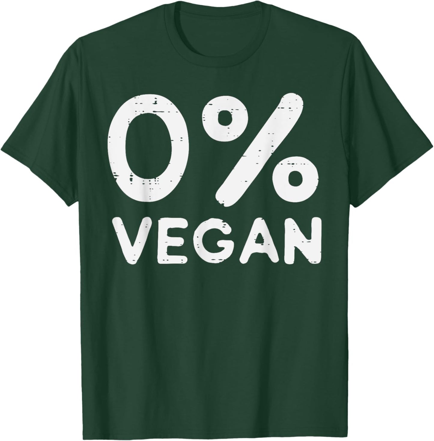 0 Percent Vegan Bbq Barbecue Carnivore Meat Eater Men Women T-Shirt - T-Shirt | Forest