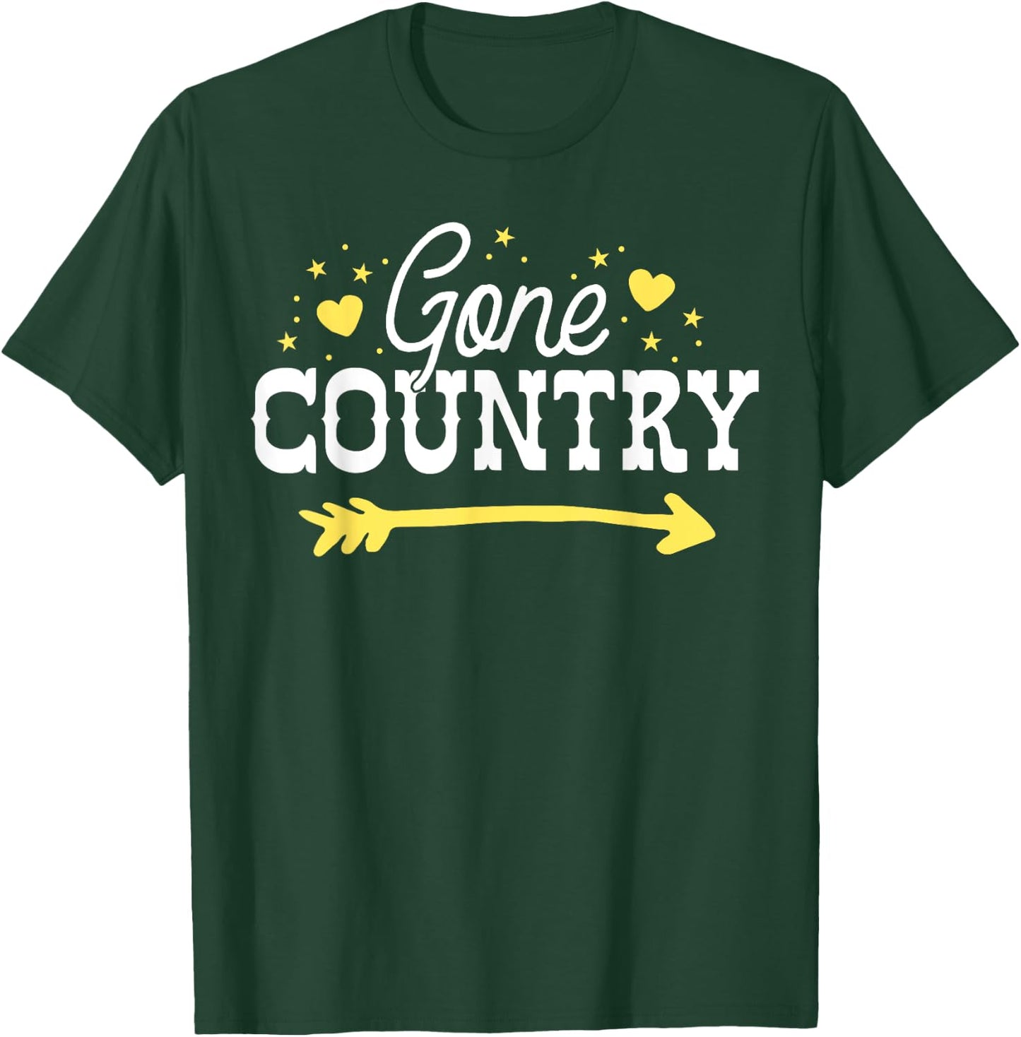 Gone Country South Texas Music Festival Women Cowgirl Gift T-Shirt - T-Shirt | Forest
