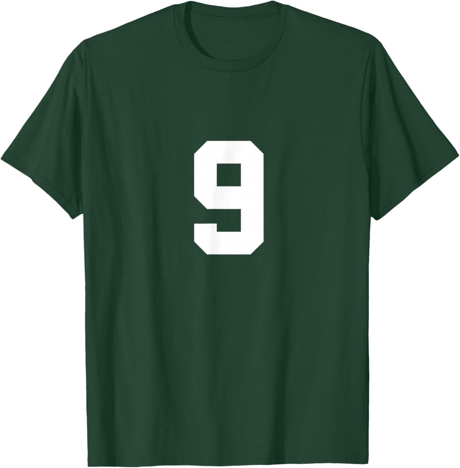 Number 9 (on Front / Back) Sports Team Jersey Number T-Shirt - T-Shirt | Forest