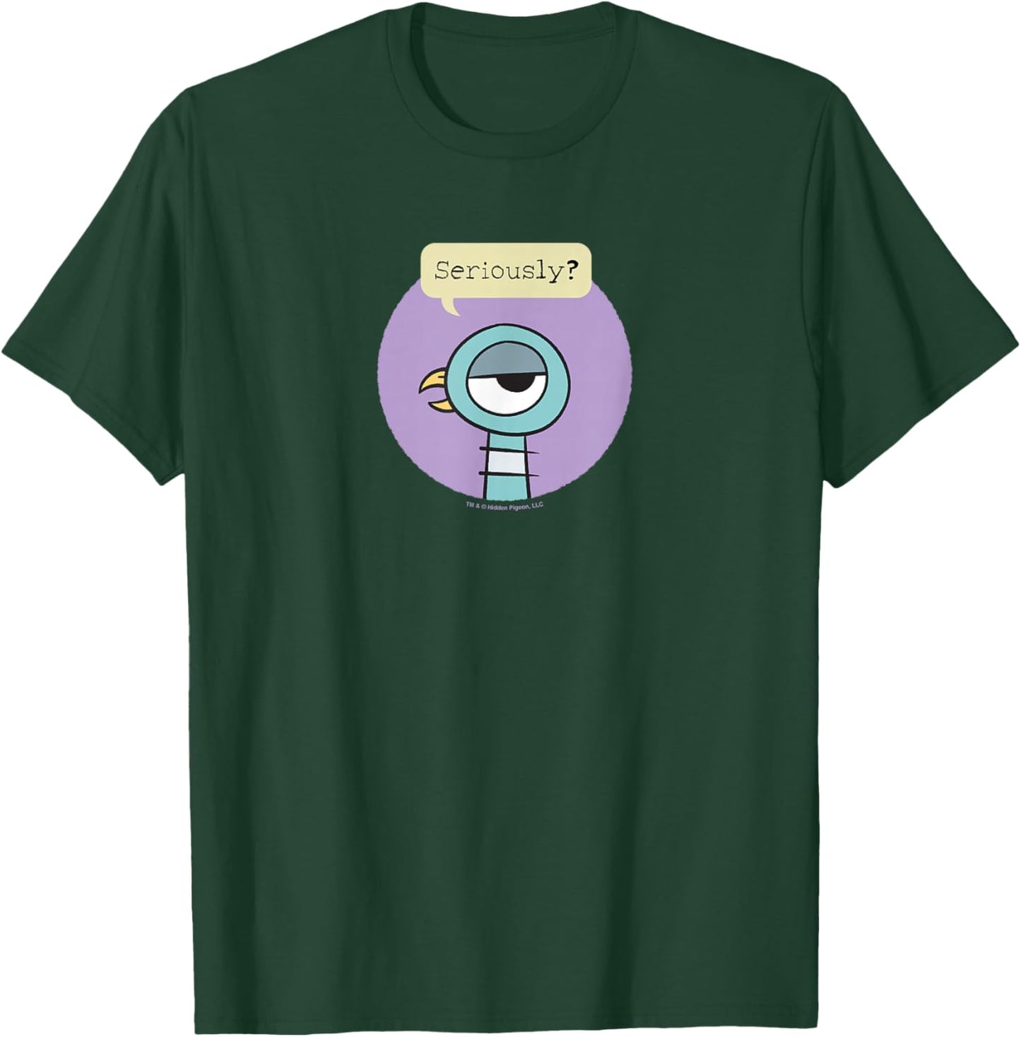 The Pigeon Seriously T-Shirt - T-Shirt | Forest