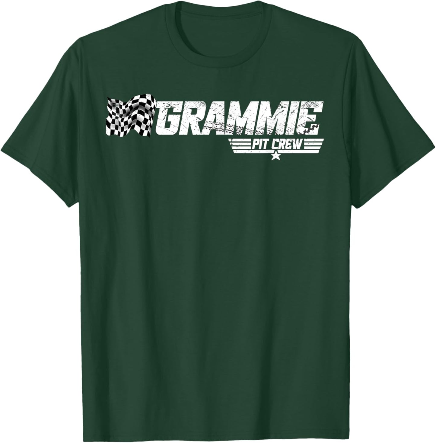 Grammie Pit Crew Race Car Birthday Family Racing T-Shirt - T-Shirt | Forest