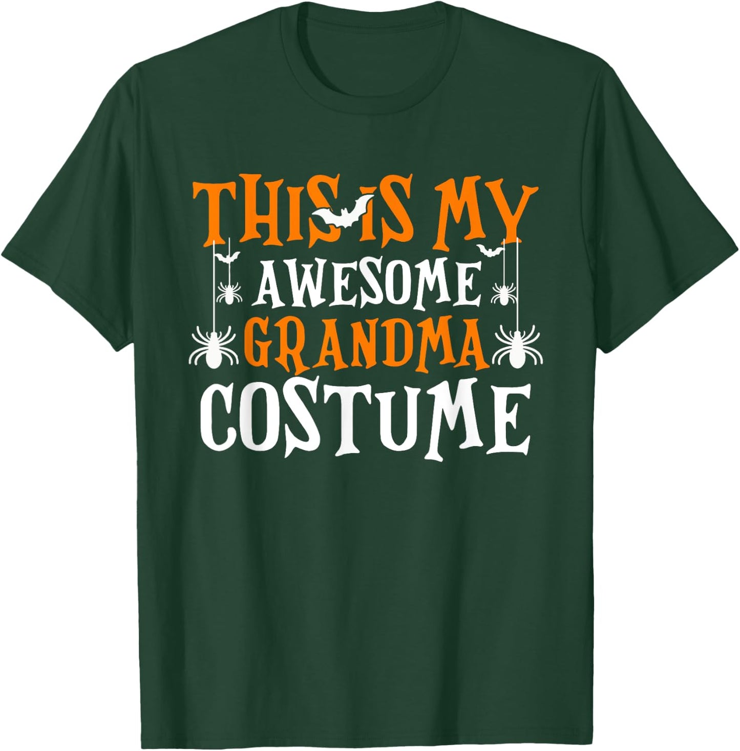 This Is My Awesome Grandma Costume Shirt Funny Halloween T-Shirt - T-Shirt | Forest