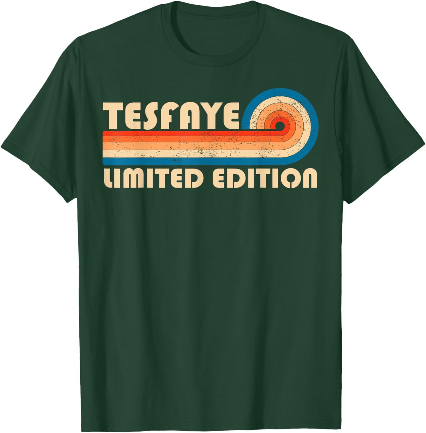 TESFAYE Surname Retro Vintage 80s 90s Birthday Reunion T-Shirt - T-Shirt | Forest