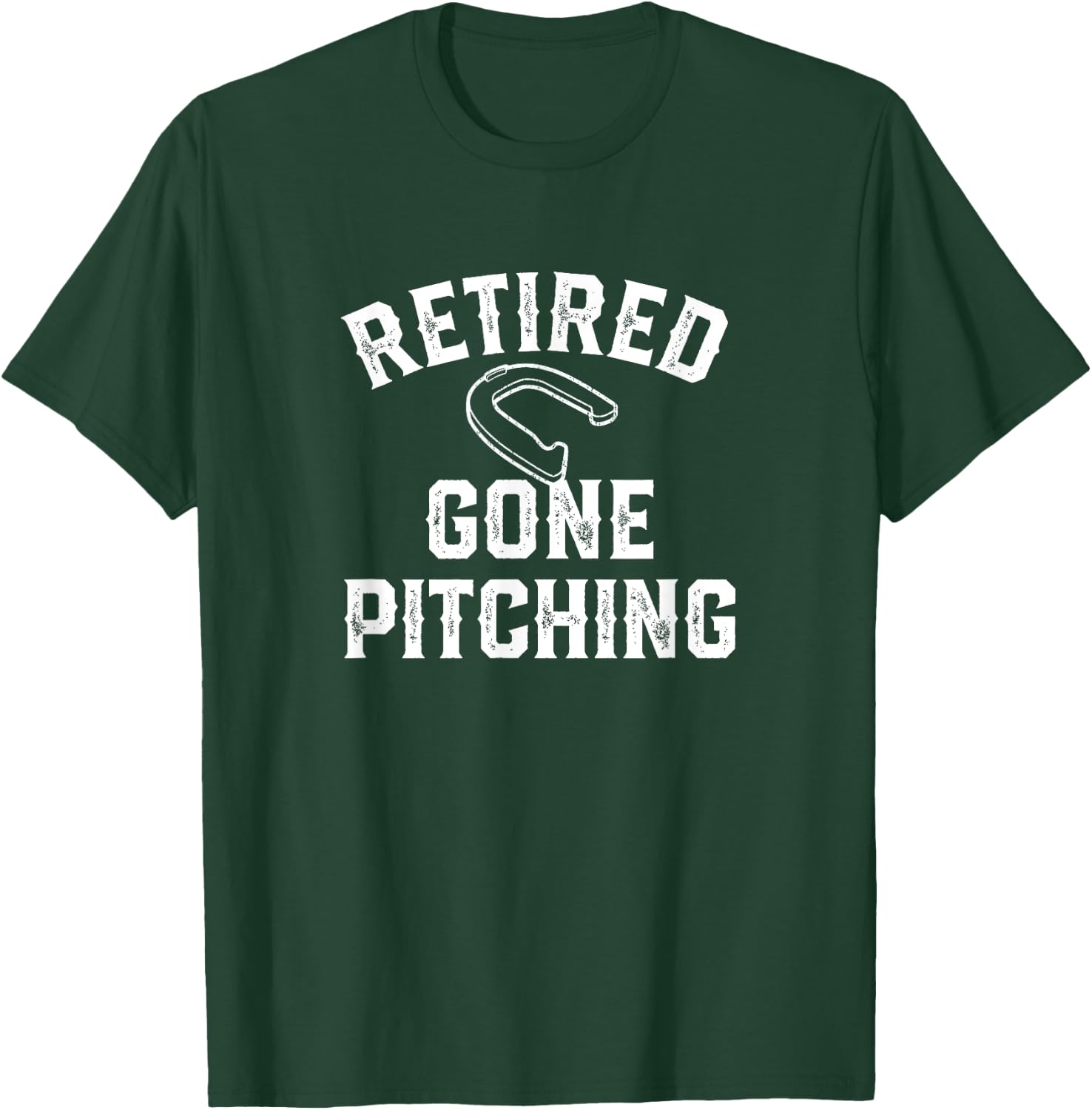 Retirement Gift Retired Horseshoe Player T-Shirt - T-Shirt | Forest