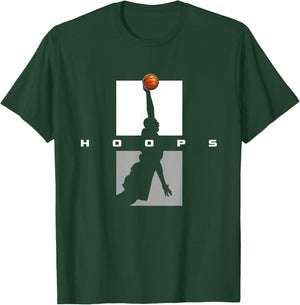 Hoops Basketball Apparel - Basketball T-Shirt - T-Shirt | Forest