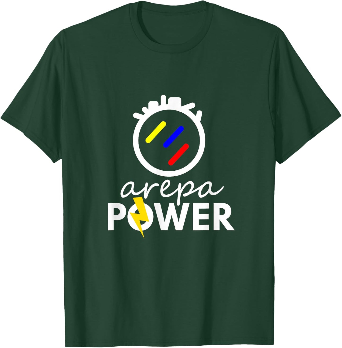 Arepa Power Latin Pride Funny Flag Gift T-Shirt - T-Shirt | Forest