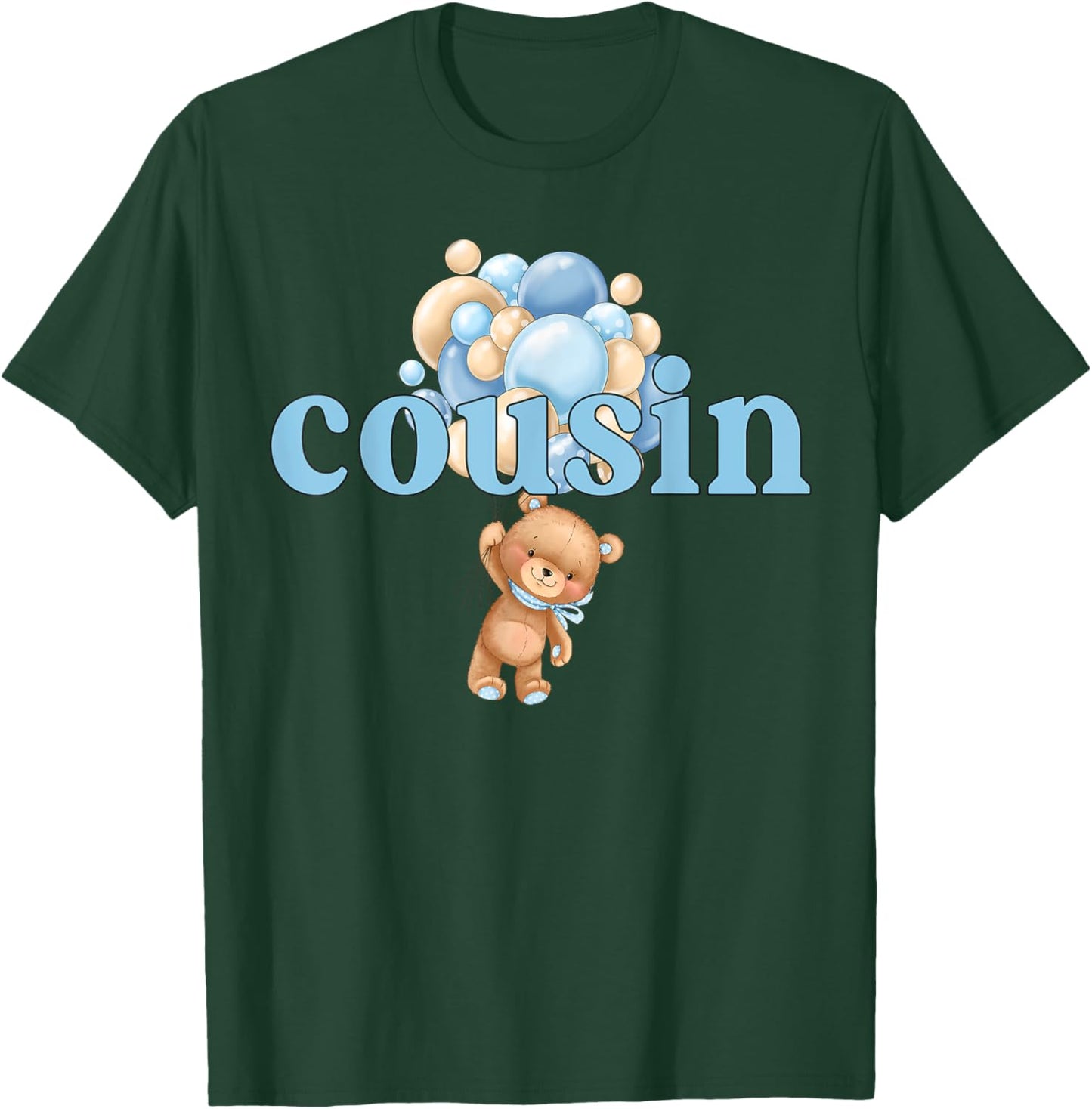 Cousin Teddy Bear 1st Birthday Boy Family Matching T-Shirt - T-Shirt | Forest
