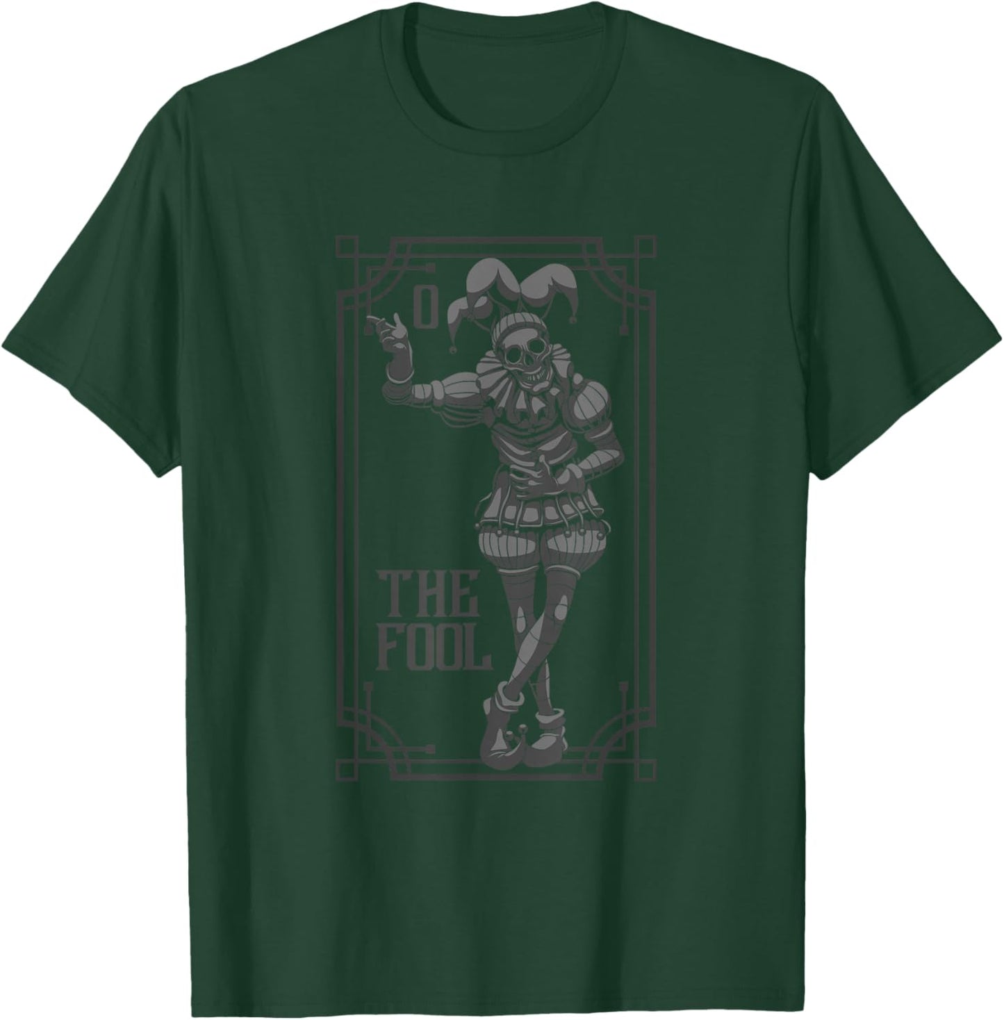 Tarotkarte Shirt Narren Der Narren Satanisch Heidnisch Okkulter Zigeuner T-Shirt - T-Shirt | Forest