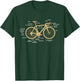 Bicycle Cycling Anatomy Road Bike Parts Biking Cyclist T-Shirt - T-Shirt | Forest